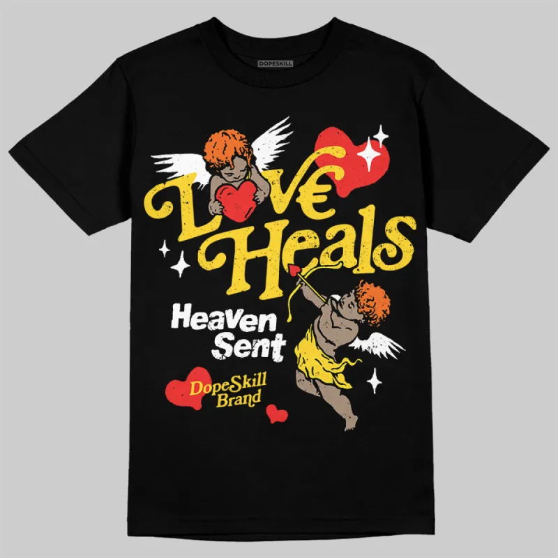 Black Tour Yellow AJ 4 Thunder DopeSkill Unisex T-Shirt New Love Heals Graphic sold by DopeSkill