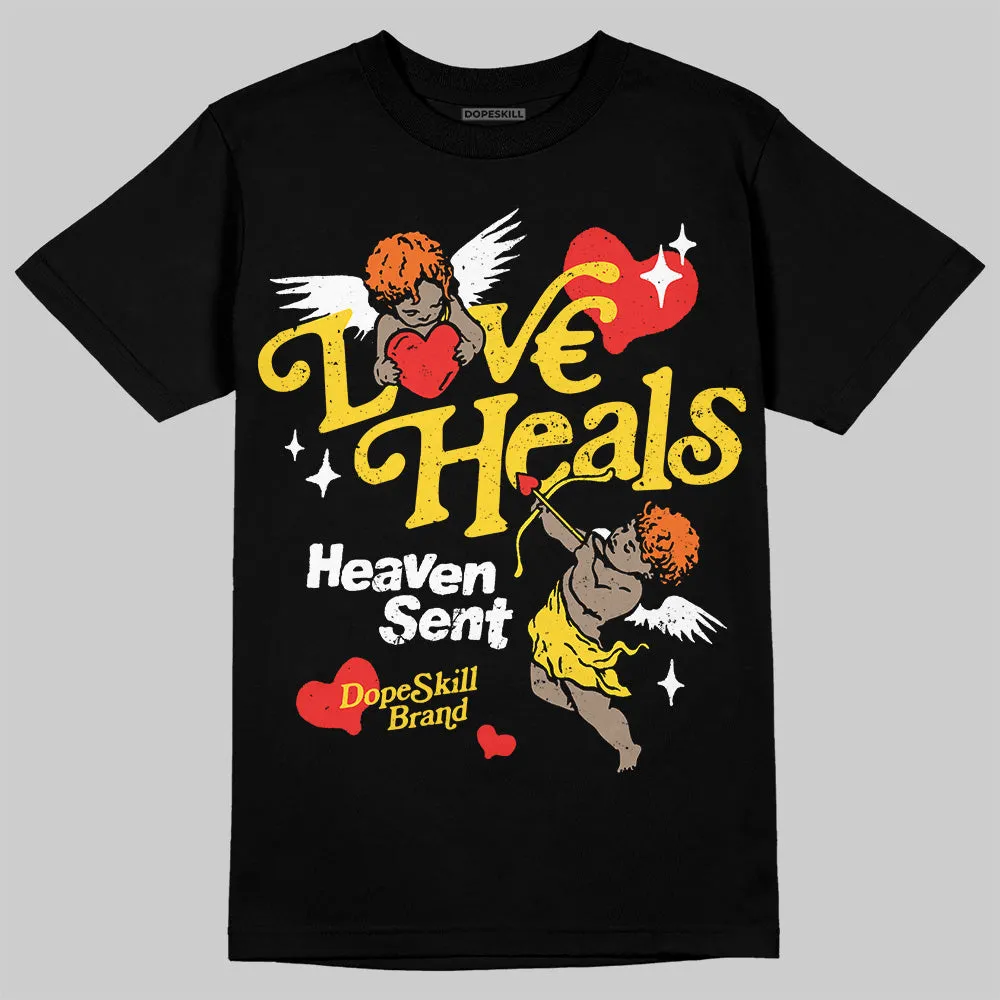 Black Tour Yellow AJ 4 Thunder DopeSkill Unisex T-Shirt New Love Heals Graphic sold by DopeSkill