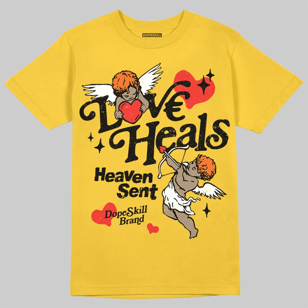 Black Tour Yellow AJ 4 Thunder DopeSkill Unisex T-Shirt New Love Heals Graphic sold by DopeSkill product image thumbnail 3