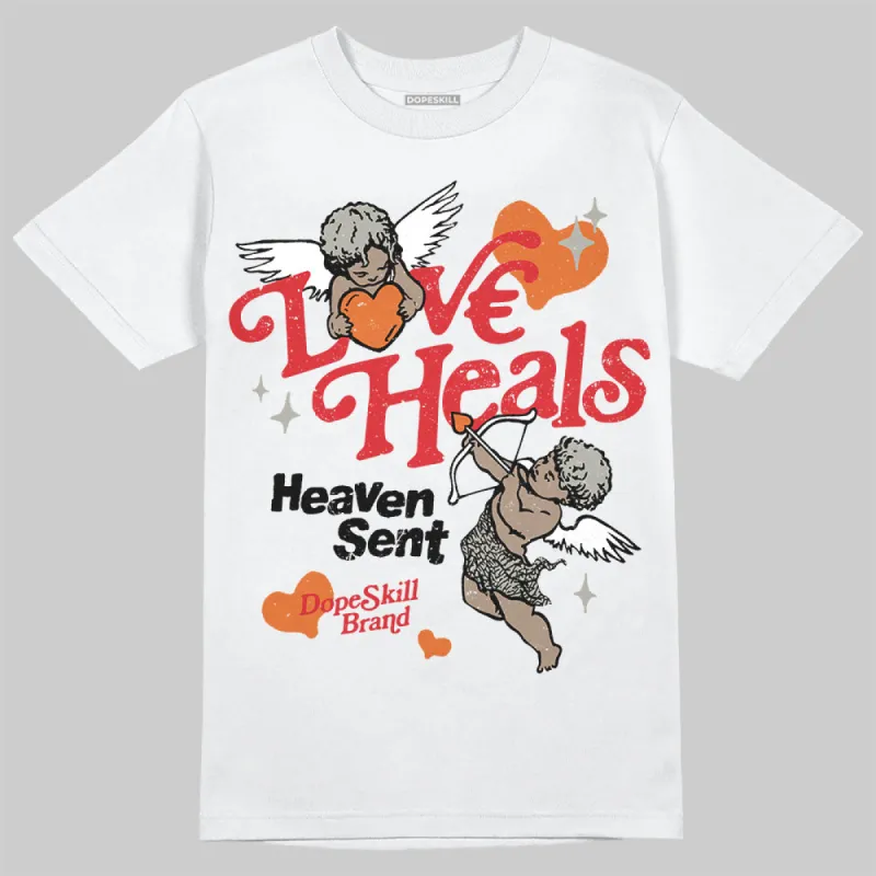 Fire Red 3s DopeSkill T-Shirt New Love Heals Graphic sold by DopeSkill