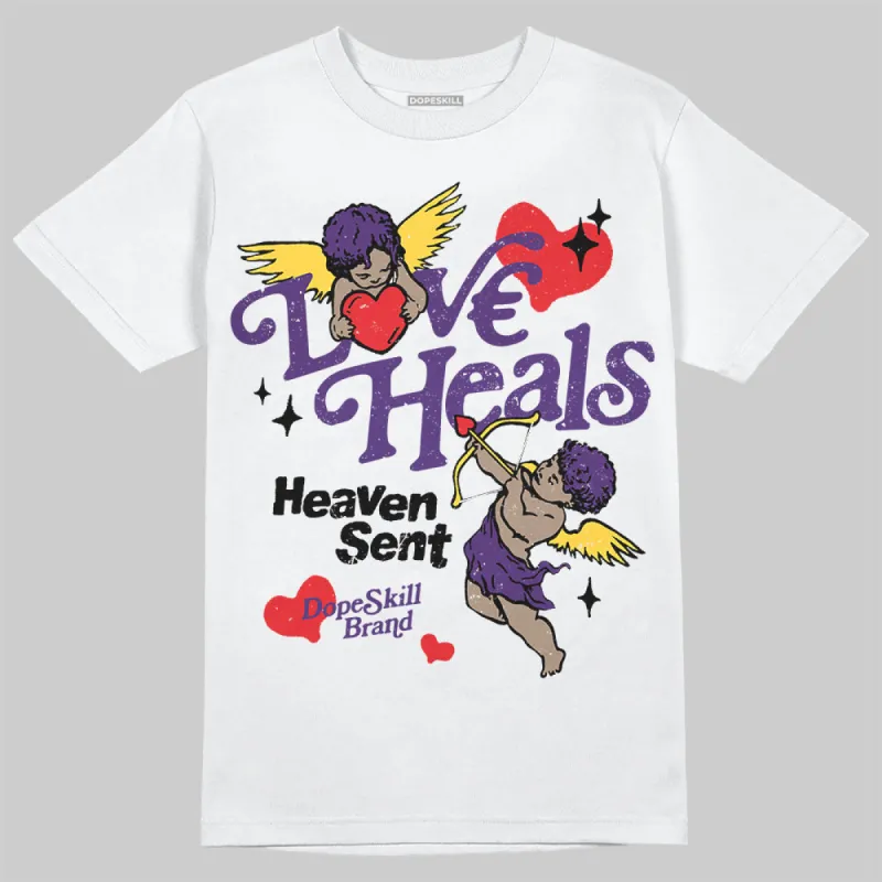 Field Purple 12s DopeSkill T-Shirt New Love Heals Graphic sold by DopeSkill