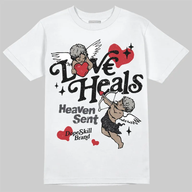 Black Cat 3s DopeSkill T-Shirt New Love Heals Graphic sold by DopeSkill