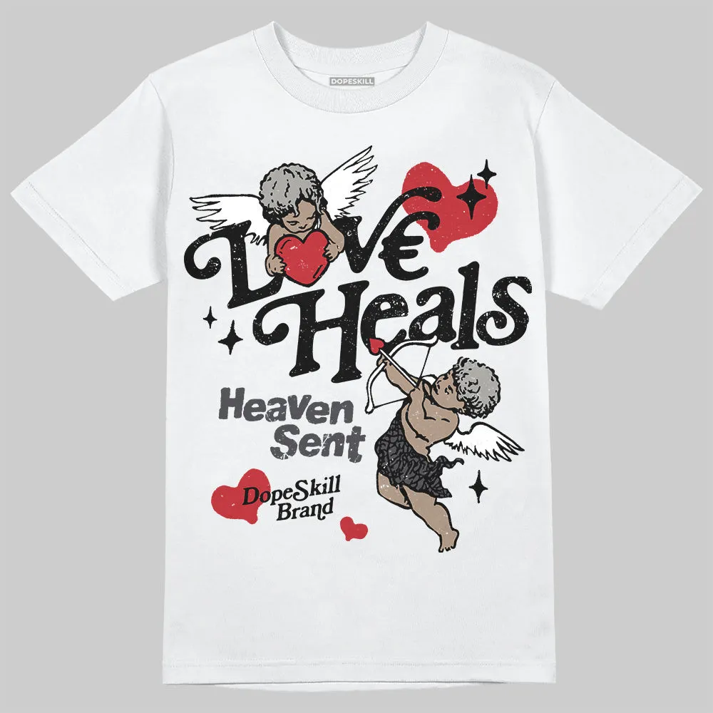 Black Cat 3s DopeSkill T-Shirt New Love Heals Graphic sold by DopeSkill