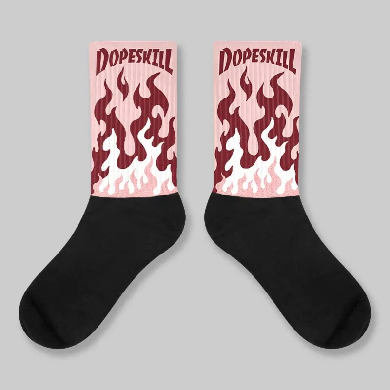 VALENTINE'S Day 3s DopeSkill Sublimated Sock FIRE Graphic sold by DopeSkill