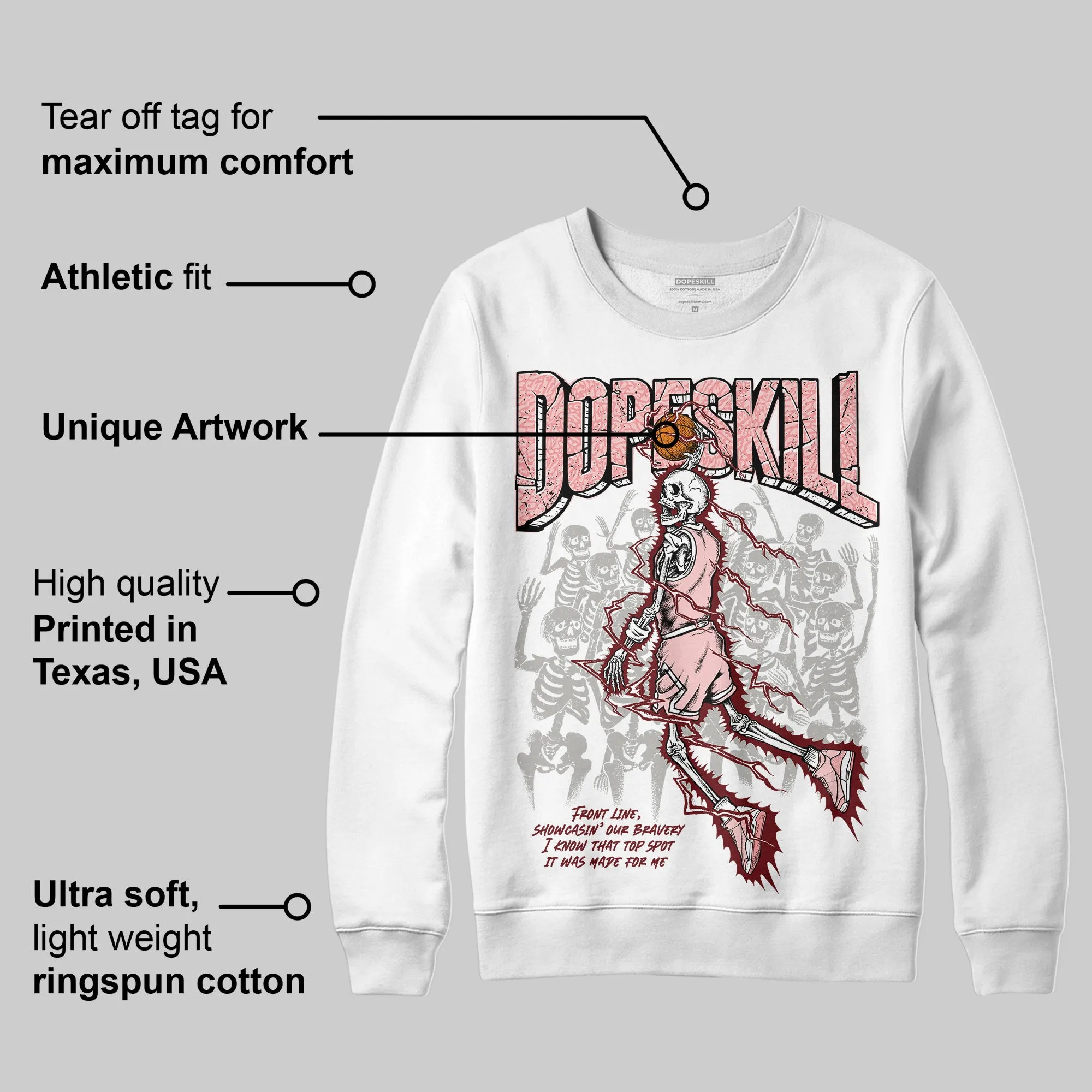VALENTINE'S Day 3s DopeSkill Sweatshirt Thunder Dunk Graphic sold by DopeSkill product image thumbnail 3