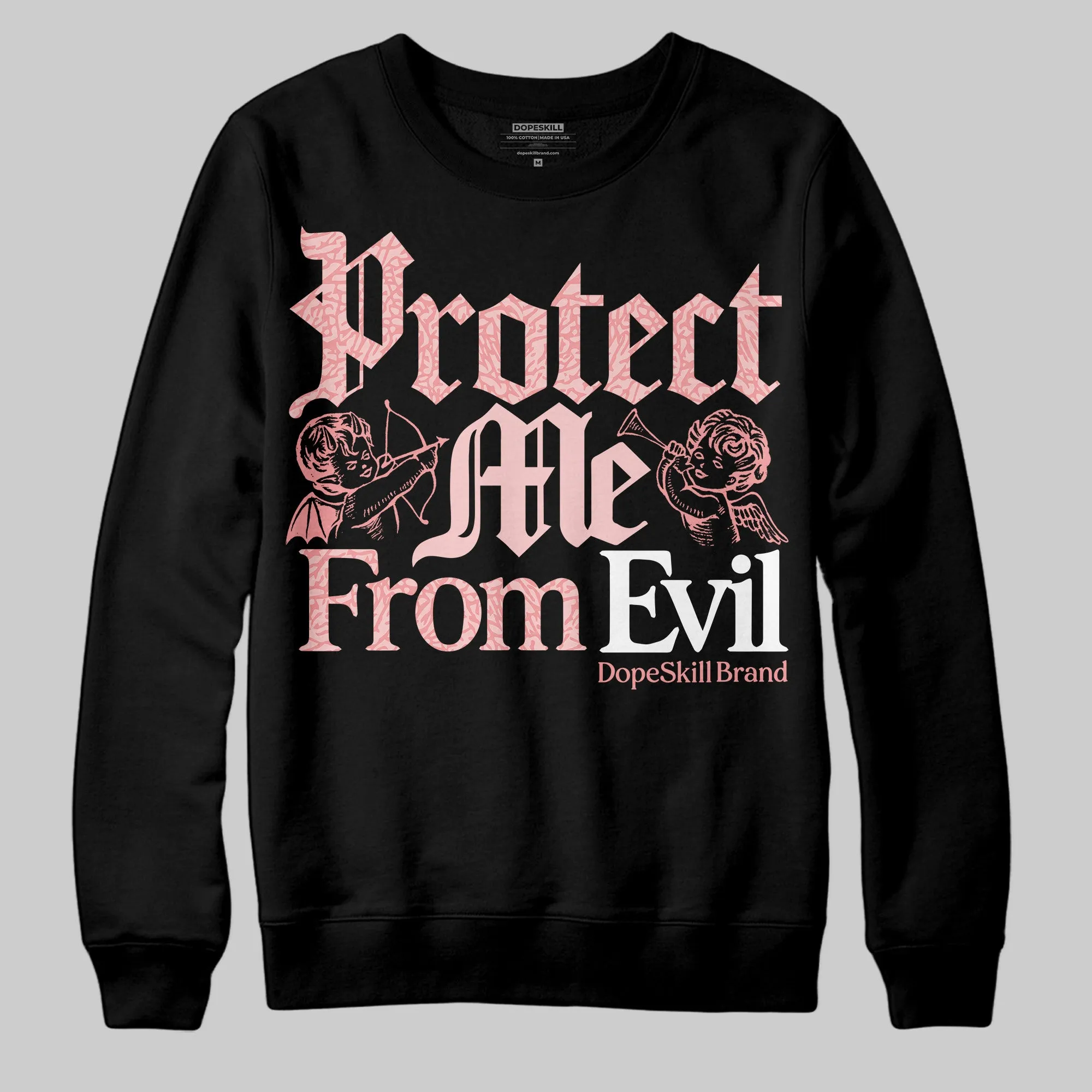 VALENTINE'S Day 3s DopeSkill Sweatshirt Protect Me From Evil Graphic sold by DopeSkill product image thumbnail 2