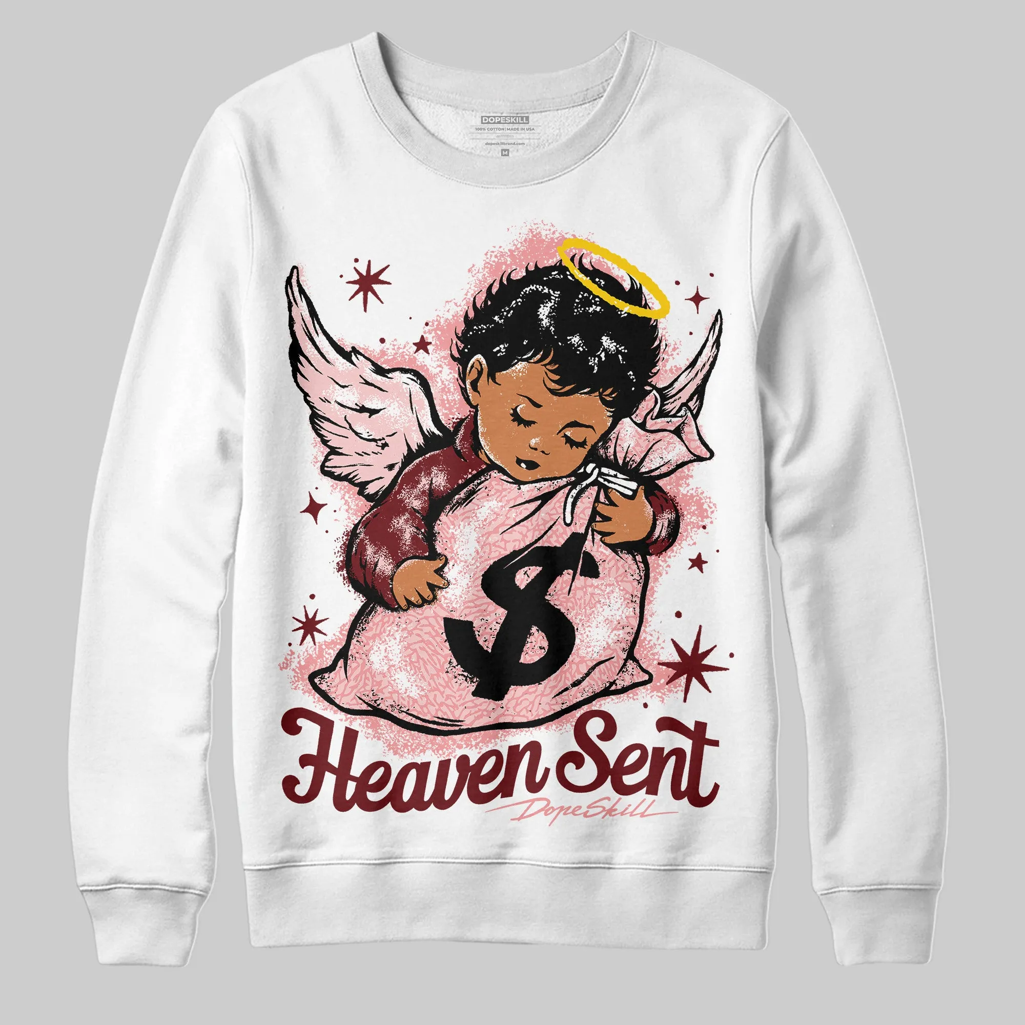 VALENTINE'S Day 3s DopeSkill Sweatshirt Heaven Sent Graphic sold by DopeSkill