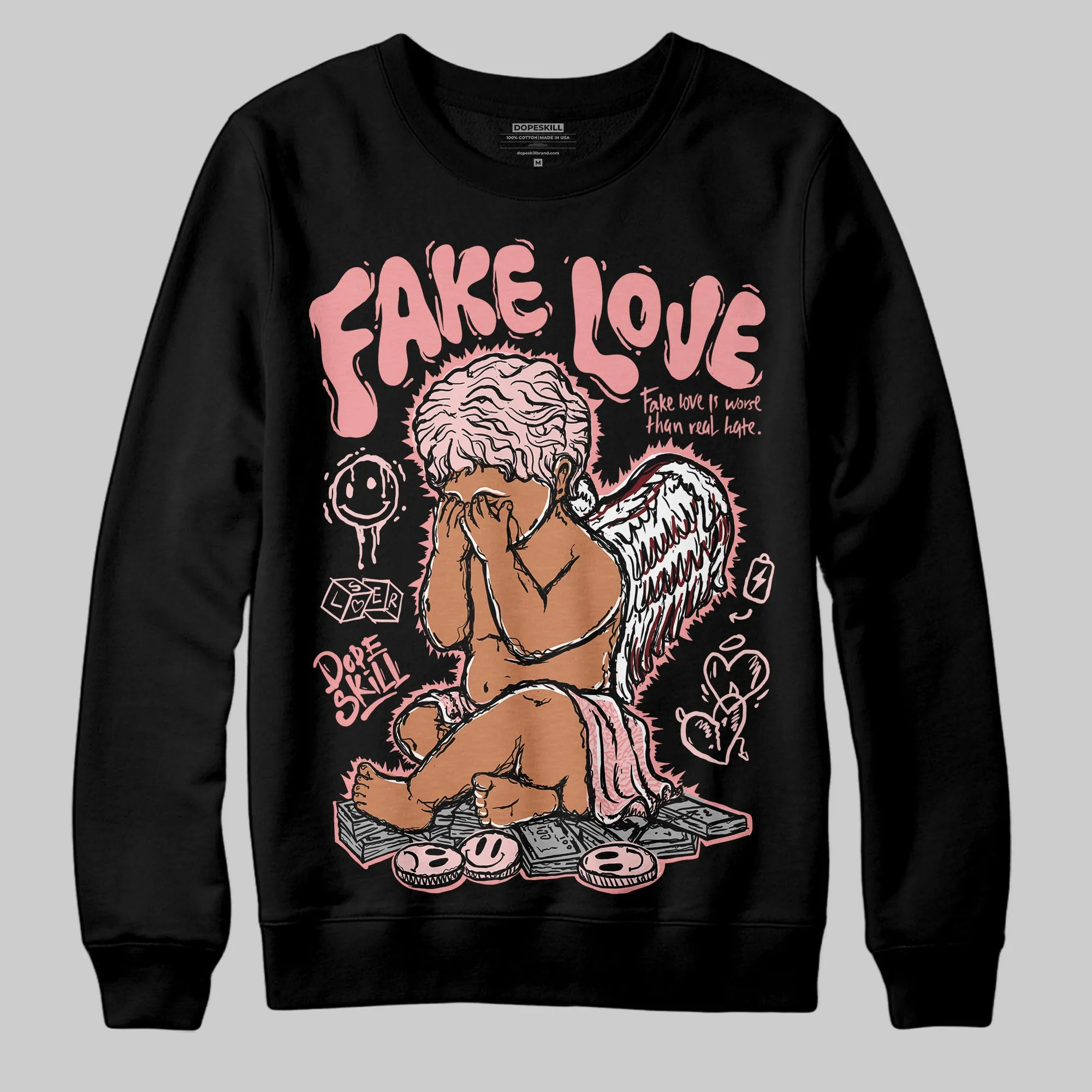 VALENTINE'S Day 3s DopeSkill Sweatshirt False Love Graphic sold by DopeSkill product image thumbnail 2