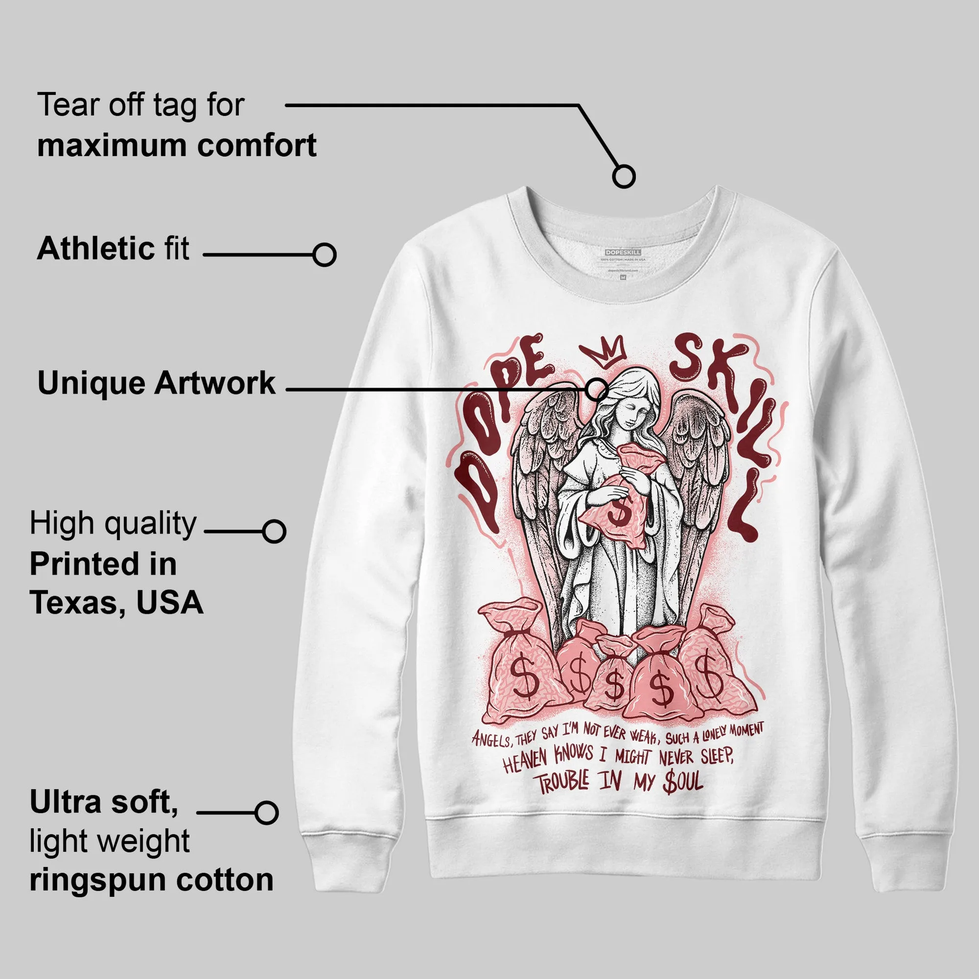 VALENTINE'S Day 3s DopeSkill Sweatshirt Angels Graphic sold by DopeSkill product image thumbnail 3