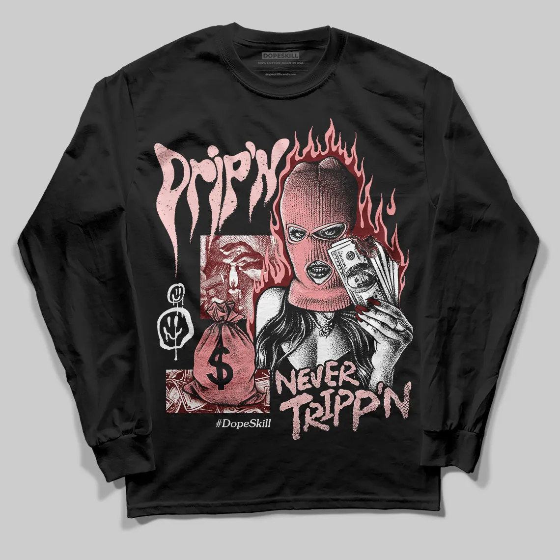 VALENTINE'S Day 3s DopeSkill Long Sleeve T-Shirt Drip'n Never Tripp'n Graphic sold by DopeSkill product image thumbnail 2