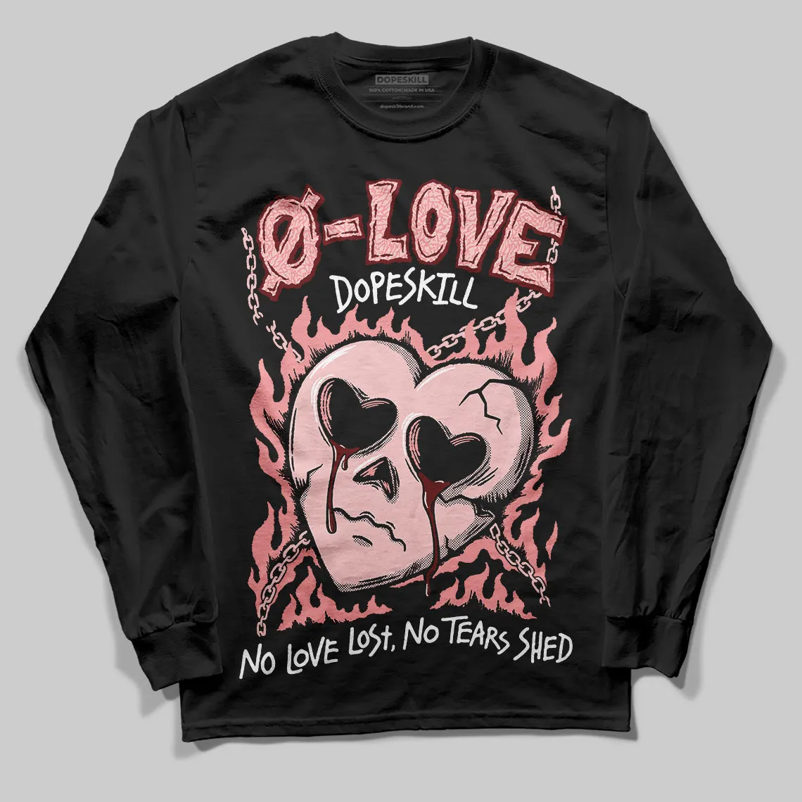 VALENTINE'S Day 3s DopeSkill Long Sleeve T-Shirt Crying Heart Graphic sold by DopeSkill product image thumbnail 2