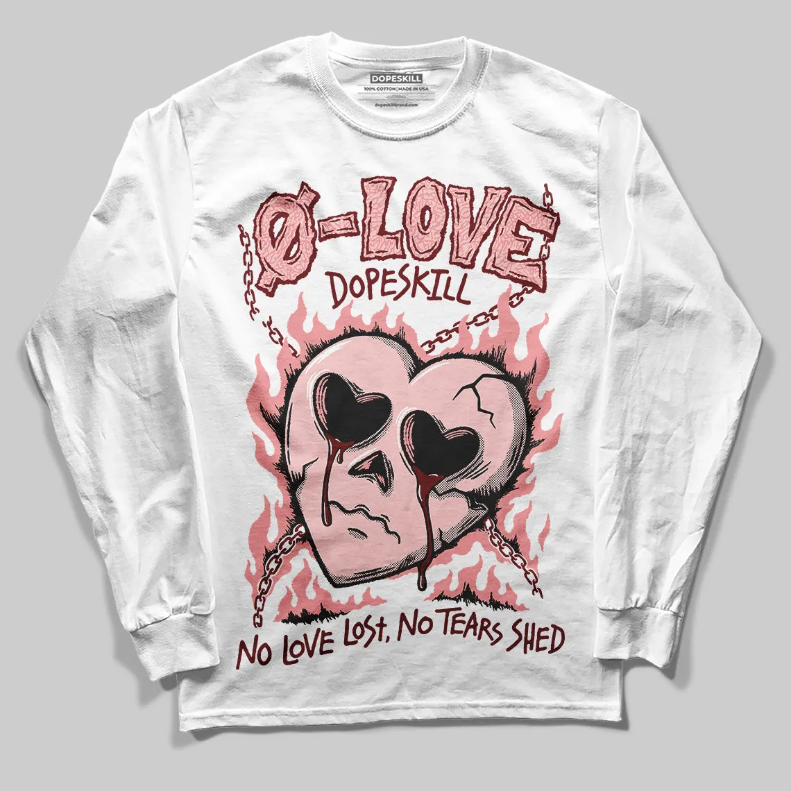 VALENTINE'S Day 3s DopeSkill Long Sleeve T-Shirt Crying Heart Graphic sold by DopeSkill