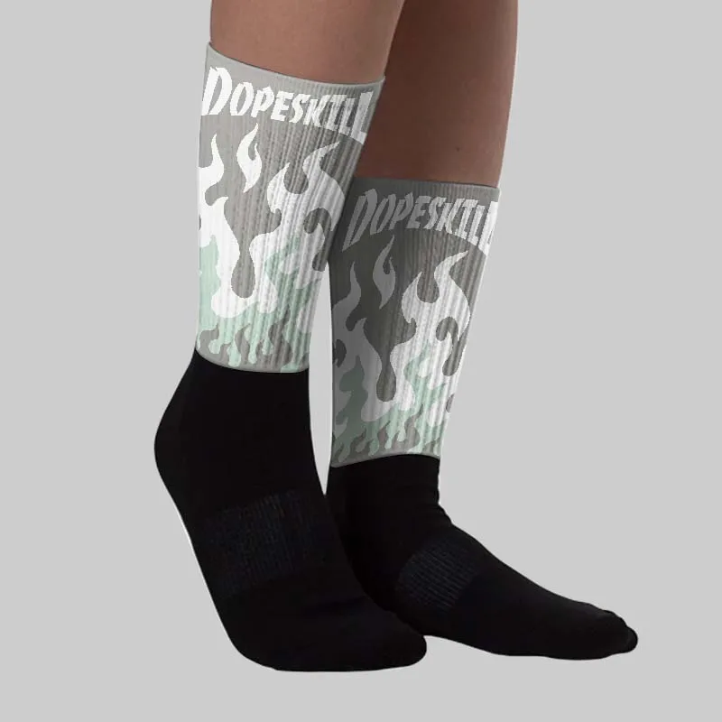 Year Of The Snake 1s DopeSkill Sublimated Sock FIRE Graphic sold by DopeSkill product image thumbnail 2