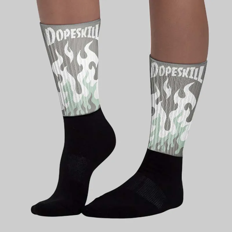 Year Of The Snake 1s DopeSkill Sublimated Sock FIRE Graphic sold by DopeSkill product image thumbnail 3
