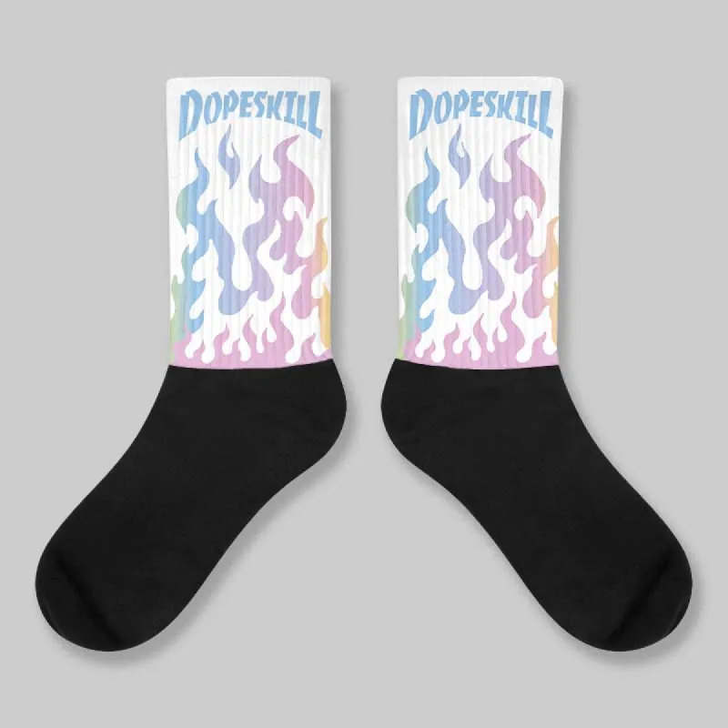 Year Of The Snake 5s DopeSkill Sublimated Sock FIRE Graphic sold by DopeSkill