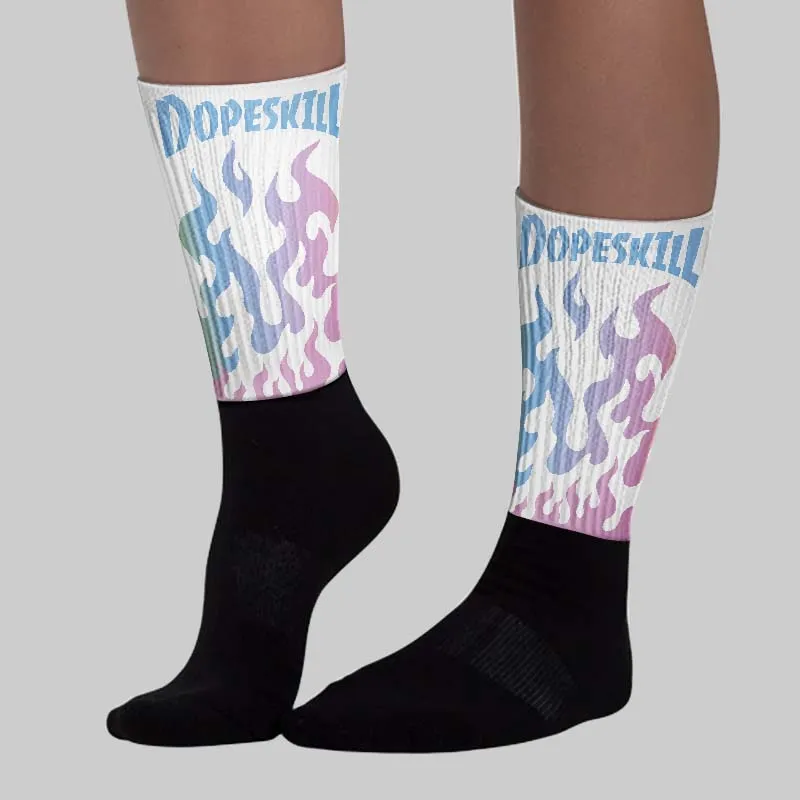 Year Of The Snake 5s DopeSkill Sublimated Sock FIRE Graphic sold by DopeSkill product image thumbnail 3