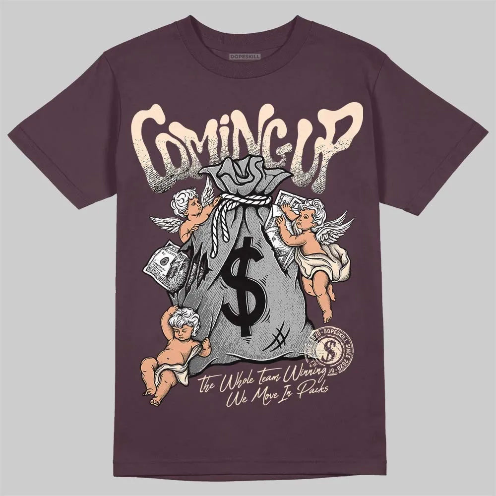 Violet Ore 3s DopeSkill Brown Savana T-shirt Money Bag Coming Up Graphic sold by DopeSkill