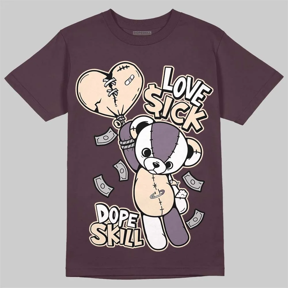 Violet Ore 3s DopeSkill Brown Savana T-shirt Love Sick Graphic sold by DopeSkill