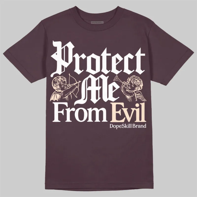 Violet Ore 3s DopeSkill Brown Savana T-shirt Protect Me From Evil Graphic made by DopeSkill