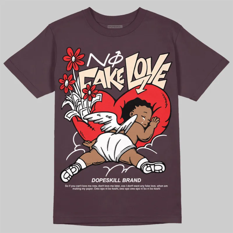 Violet Ore 3s DopeSkill Brown Savana T-shirt No Fake Love Graphic sold by DopeSkill