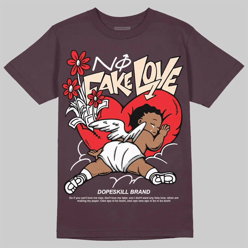 Violet Ore 3s DopeSkill Brown Savana T-shirt No Fake Love Graphic sold by DopeSkill