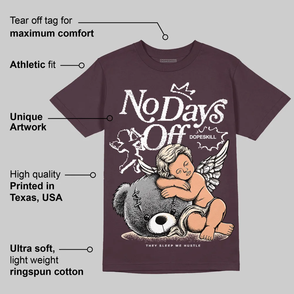 Violet Ore 3s DopeSkill Brown Savana T-shirt New No Days Off Graphic sold by DopeSkill product image thumbnail 2