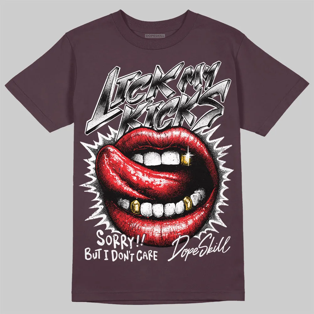 Violet Ore 3s DopeSkill Brown Savana T-shirt Lick My Kicks Graphic sold by DopeSkill