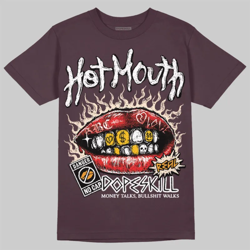 Violet Ore 3s DopeSkill Brown Savana T-shirt Hot Mouth Graphic sold by DopeSkill