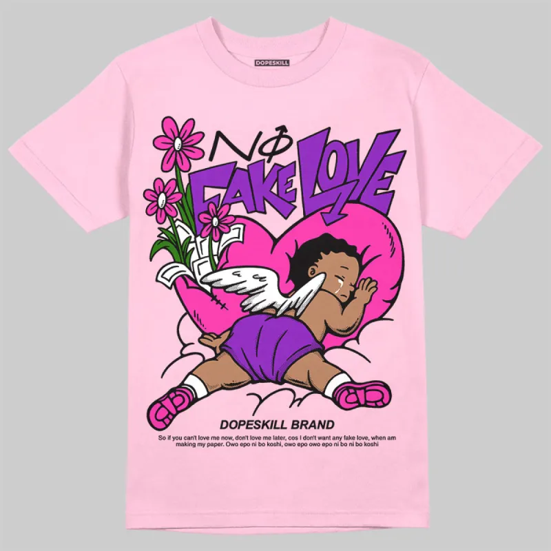Max 1 Valentine's Day 2025 in Pink DopeSkill Pink T-Shirt No Fake Love Graphic sold by DopeSkill