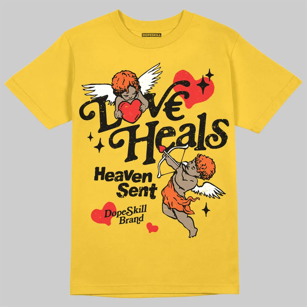 Yellow Collection DopeSkill T-Shirt New Love Heals Graphic sold by DopeSkill product image thumbnail 3