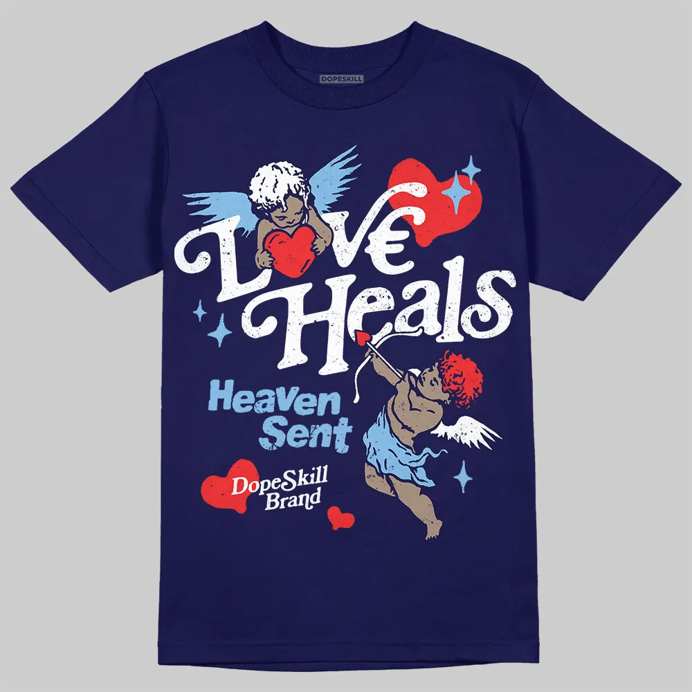 University Blue Collection DopeSkill T-Shirt New Love Heals Graphic sold by DopeSkill product image thumbnail 3