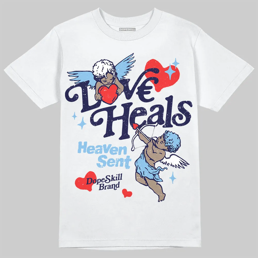 University Blue Collection DopeSkill T-Shirt New Love Heals Graphic sold by DopeSkill