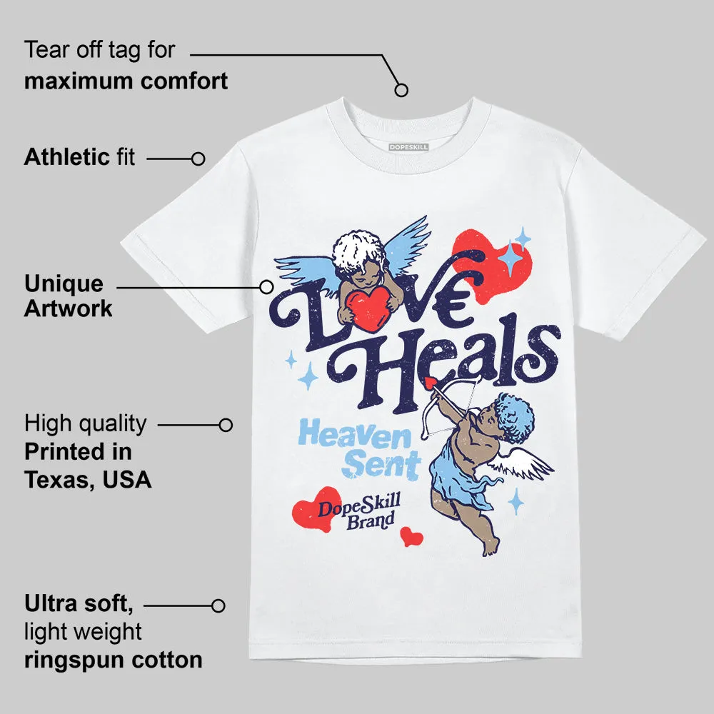 University Blue Collection DopeSkill T-Shirt New Love Heals Graphic sold by DopeSkill product image thumbnail 4
