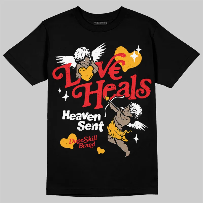 Red Collection DopeSkill T-Shirt New Love Heals Graphic sold by DopeSkill