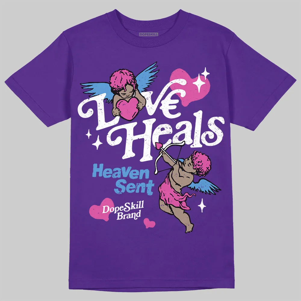 PURPLE Collection DopeSkill T-Shirt New Love Heals Graphic sold by DopeSkill product image thumbnail 3