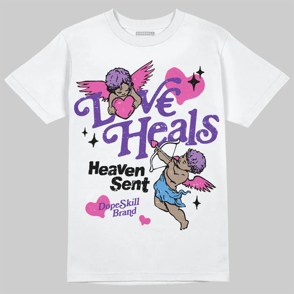 PURPLE Collection DopeSkill T-Shirt New Love Heals Graphic sold by DopeSkill product image thumbnail 2