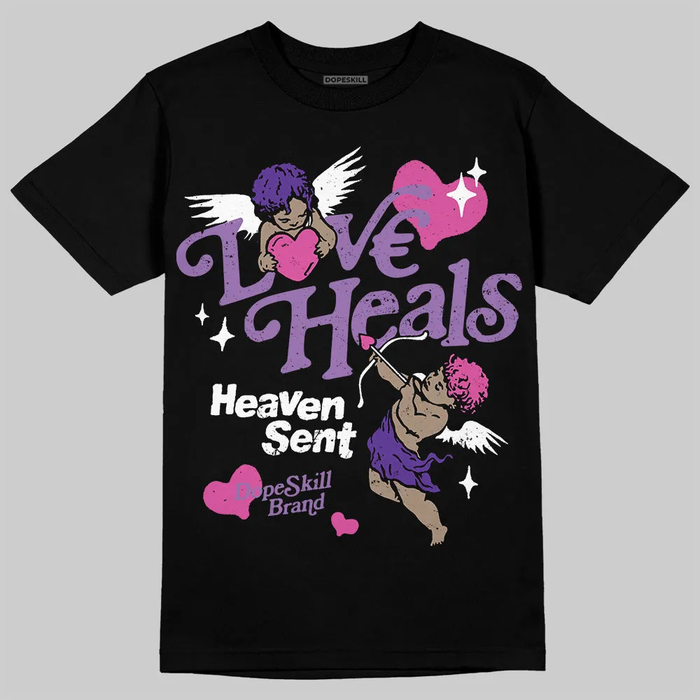 PURPLE Collection DopeSkill T-Shirt New Love Heals Graphic sold by DopeSkill