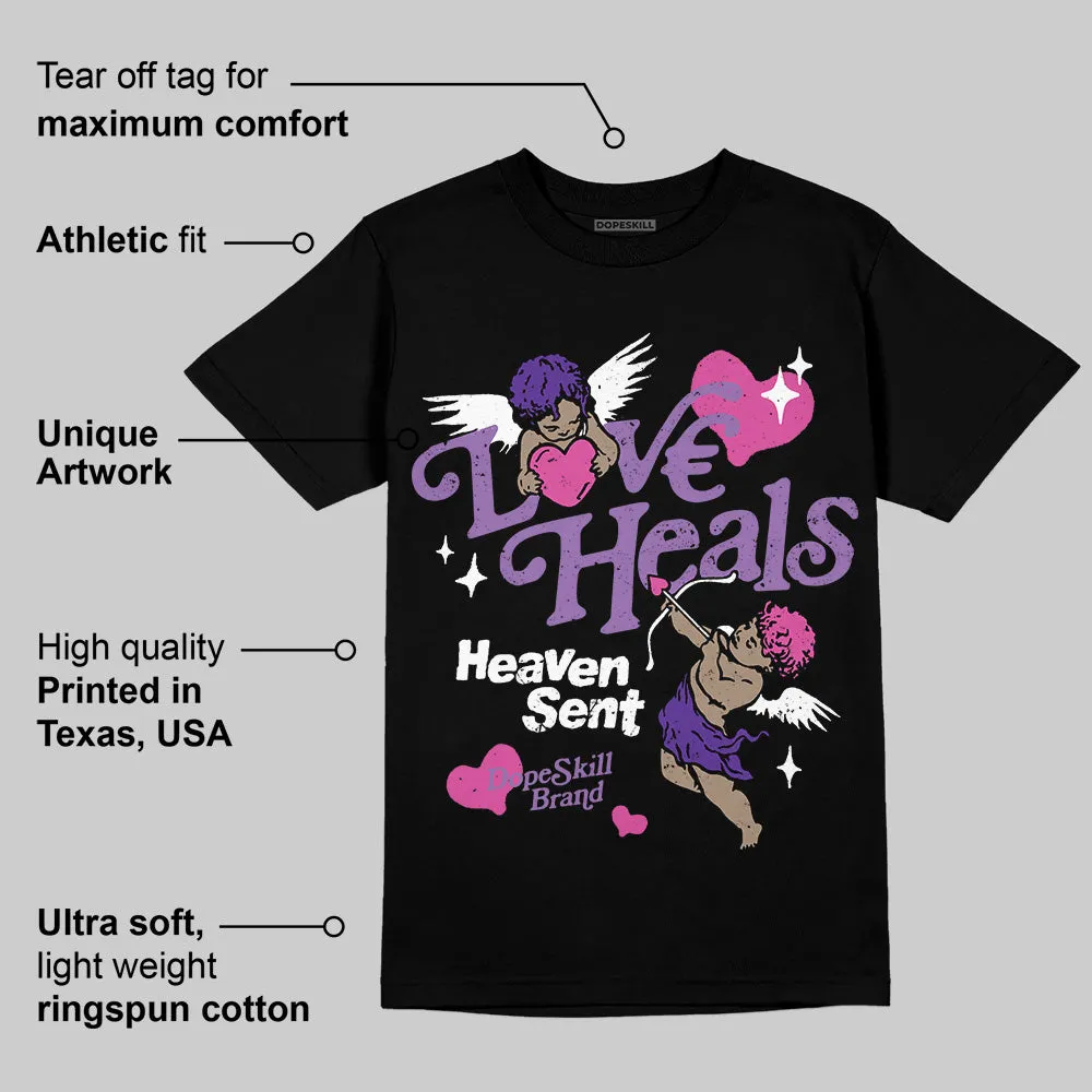 PURPLE Collection DopeSkill T-Shirt New Love Heals Graphic sold by DopeSkill product image thumbnail 4