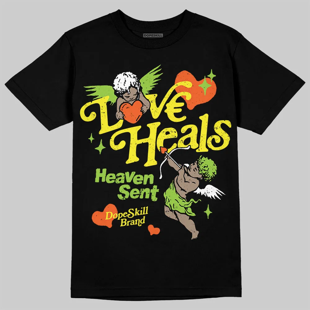 Neon Green Collection DopeSkill T-Shirt New Love Heals Graphic sold by DopeSkill