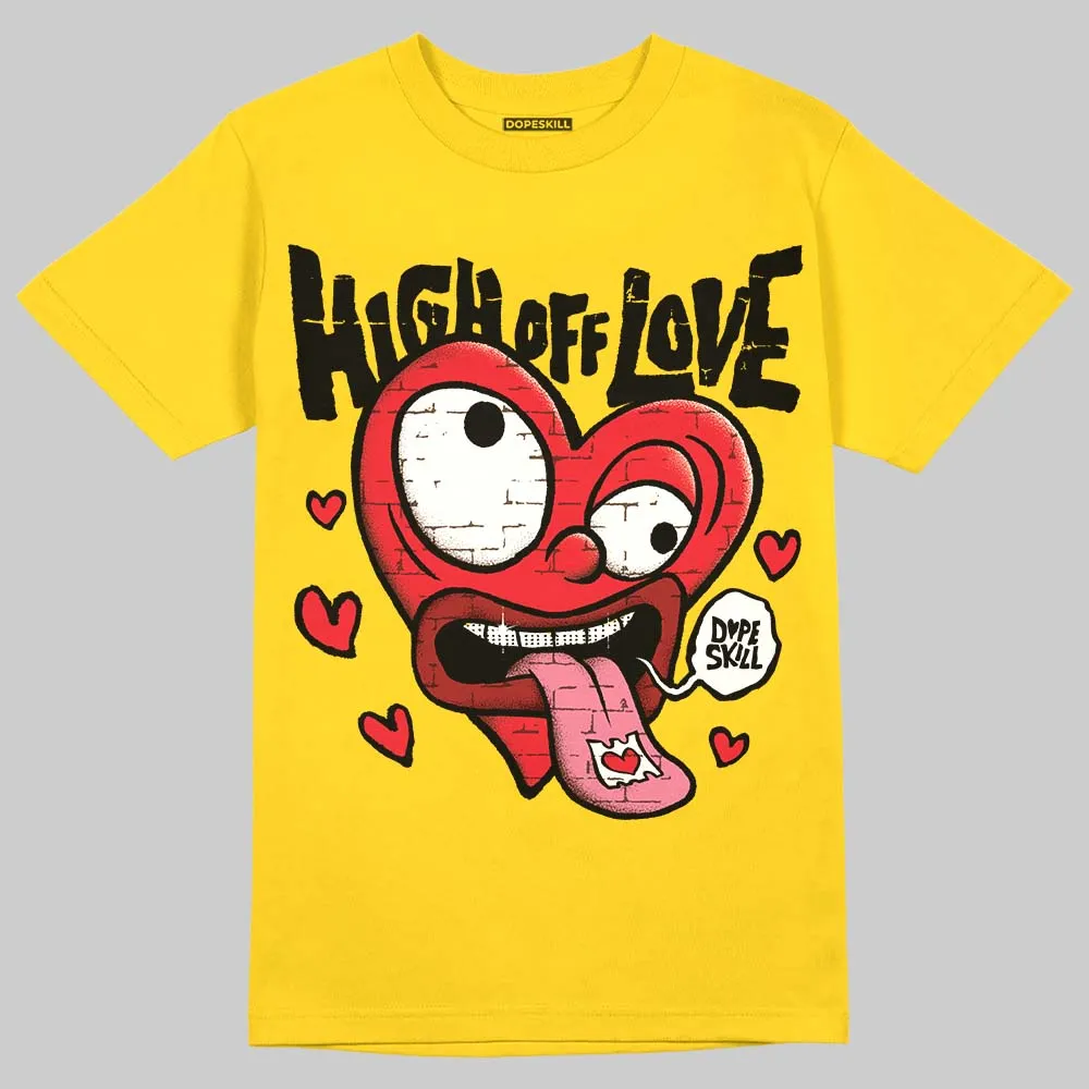 Yellow Collection DopeSkill Gold T-shirt High Off Love Graphic sold by DopeSkill