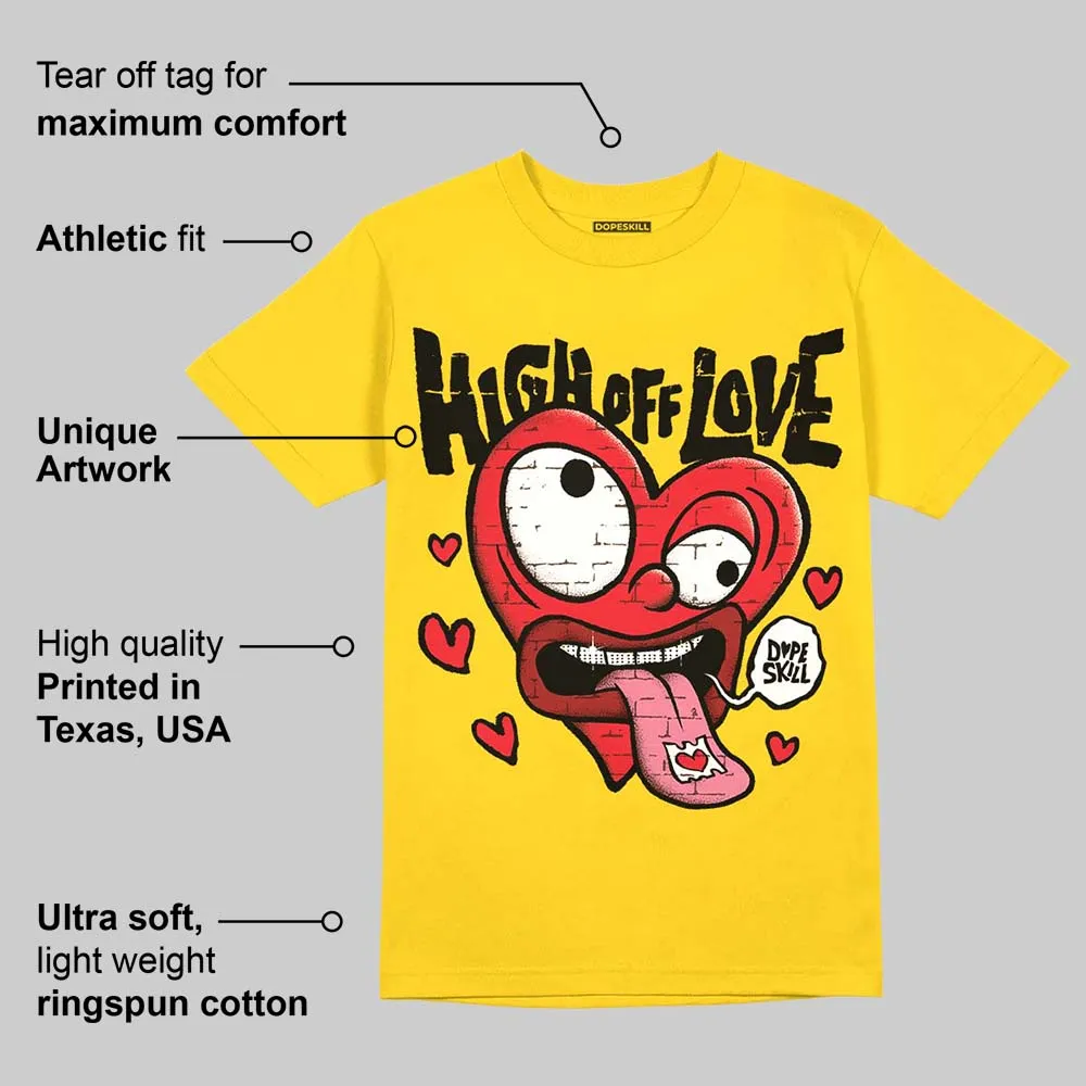Yellow Collection DopeSkill Gold T-shirt High Off Love Graphic sold by DopeSkill product image thumbnail 2