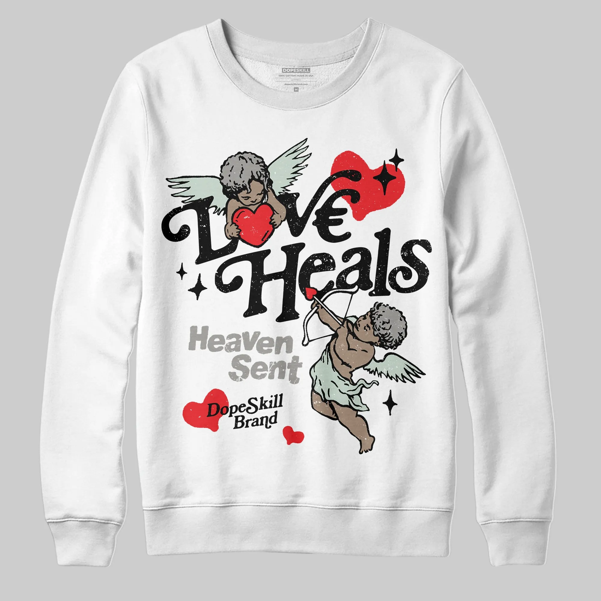 Year Of The Snake 1s DopeSkill Sweatshirt New Love Heals Graphic sold by DopeSkill product image thumbnail 2