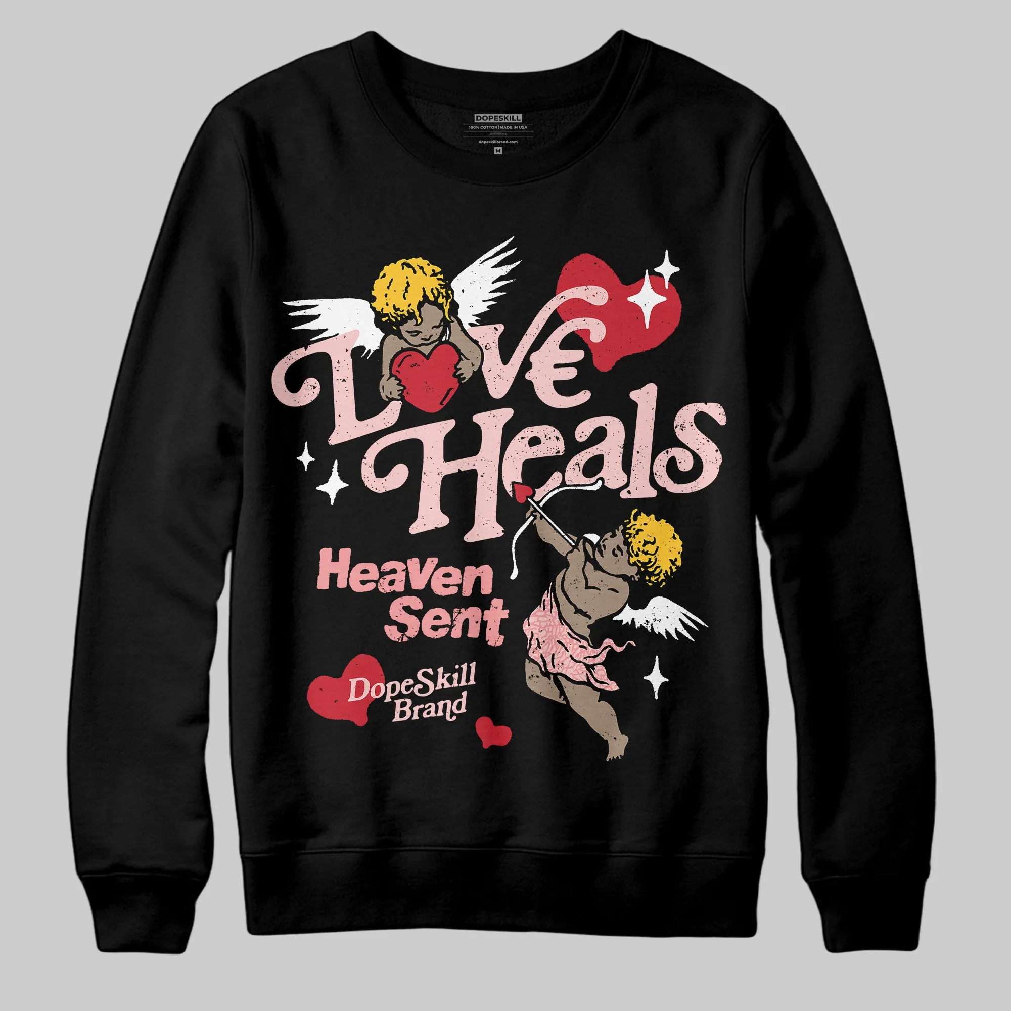 VALENTINE'S Day 3s DopeSkill Sweatshirt New Love Heals Graphic sold by DopeSkill product image thumbnail 2