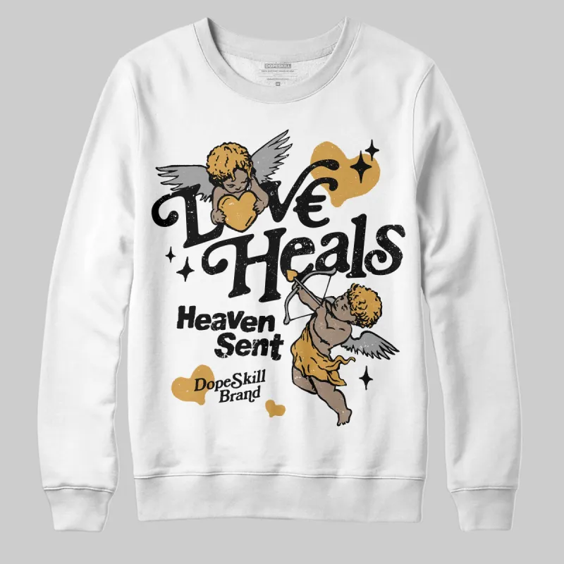 Gratitude 11s DopeSkill Sweatshirt New Love Heals Graphic sold by DopeSkill