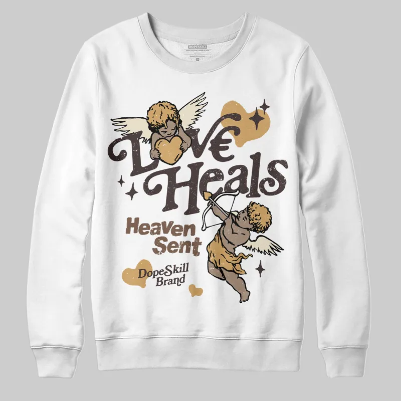 Earth 5s DopeSkill Sweatshirt New Love Heals Graphic sold by DopeSkill