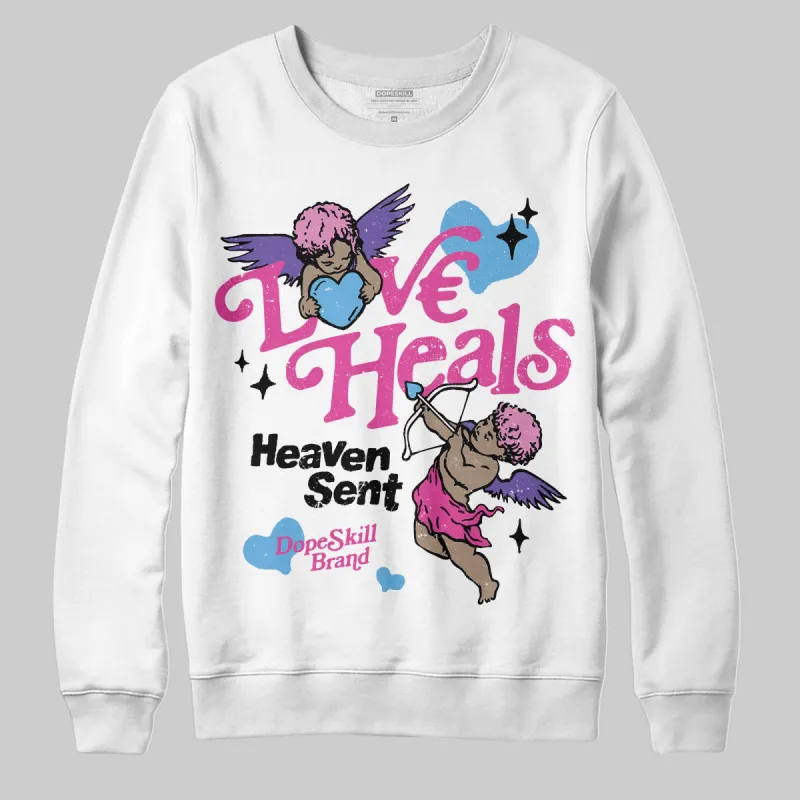 Dunk Active Fuchsia DopeSkill Sweatshirt New Love Heals Graphic sold by DopeSkill