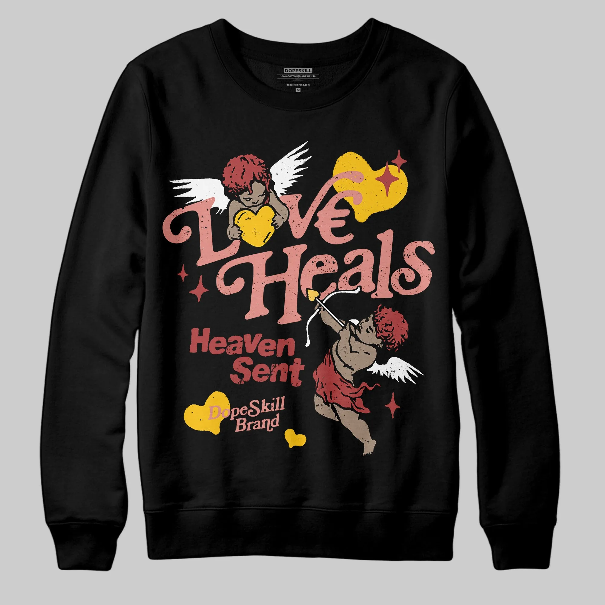 Dune Red 13s DopeSkill Sweatshirt New Love Heals Graphic sold by DopeSkill product image thumbnail 2