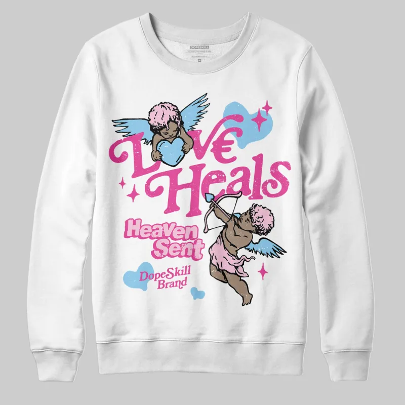 Doernbecher 6s DopeSkill Sweatshirt New Love Heals Graphic sold by DopeSkill