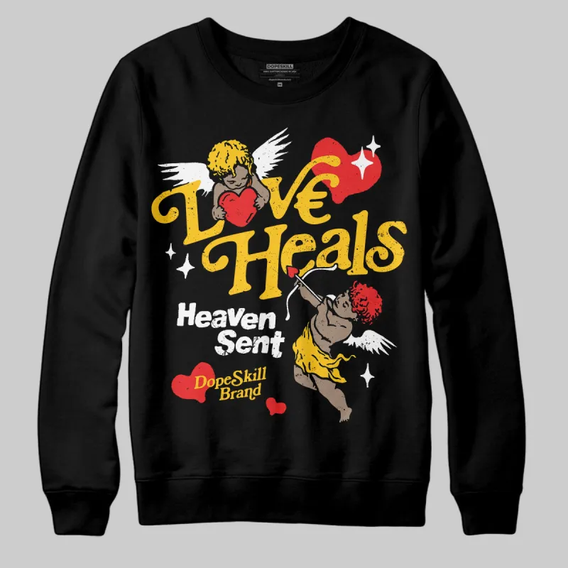 Yellow Collection DopeSkill Sweatshirt New Love Heals Graphic sold by DopeSkill