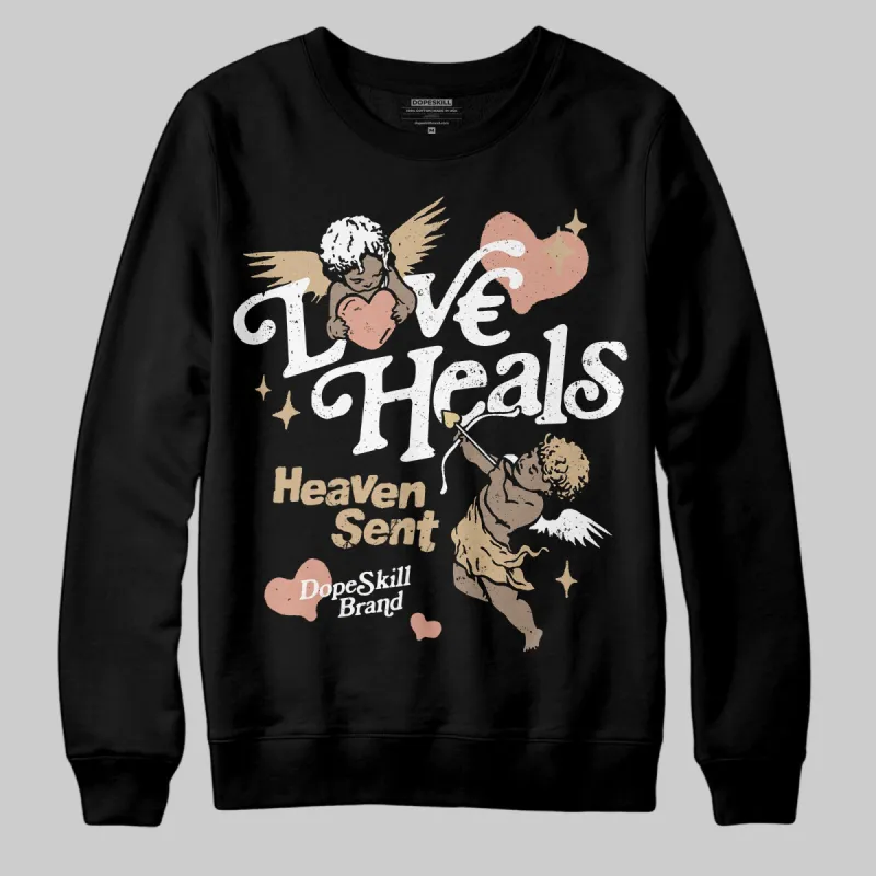 TAN Collection DopeSkill Sweatshirt New Love Heals Graphic sold by DopeSkill